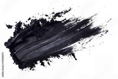 distressed brush strokes resembling burnt charcoal lines, offering a smoky and dramatic effect. photo