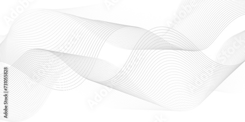 Abstract white blend wave carve lines and technology background. Modern white flowing wave lines and glowing moving lines. Futuristic technology and sound wave lines background.