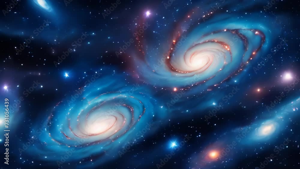 Galactic landscape. AI Galactic landscape. AI