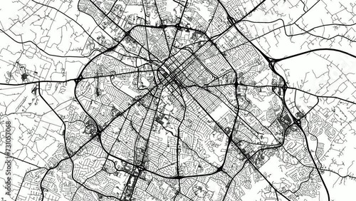 Zoom Out Road Map of Lexington Kentucky