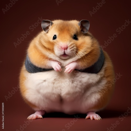 Charming Hamster Pose Chunky Obese