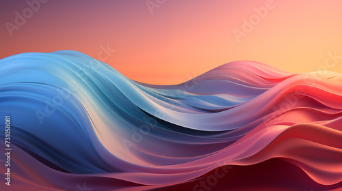 Background Colorful red tone gradient rainbow overlay abstract background bright creative, waves of fabric, template luxurious cloth festivals,Glossy smooth texture, flowing, curve lines wallpaper