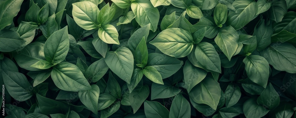 An illustration featuring a full-frame shot of fresh green leaves, creating a natural and vibrant background reminiscent of nature's beauty. An illustration featuring a full-frame shot of fresh green leaves, creating a natural and vibrant background reminiscent of nature's beauty.