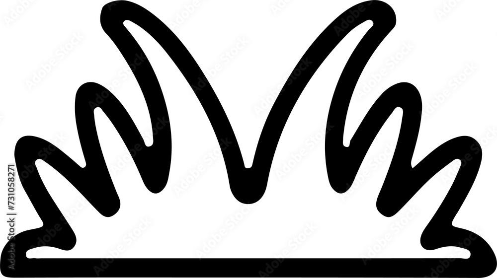 Obraz premium cute grass decorative element