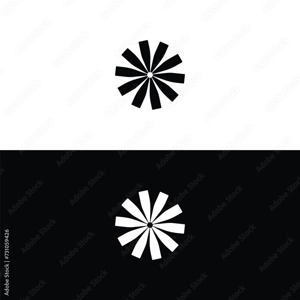 Circle vector logo template illustration logo circle curve