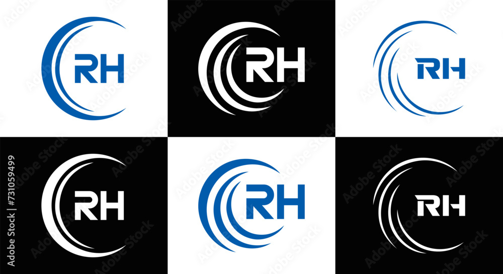 RH logo. RH set , R H design. White RH letter. RH, R H letter logo design. Initial letter RH letter logo set, linked circle uppercase monogram logo. R H letter logo vector design.
RH logo. RH set , R H design. White RH letter. RH, R H letter logo design. Initial letter RH letter logo set, linked circle uppercase monogram logo. R H letter logo vector design.