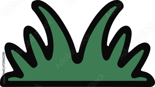 simple grass cartoon
