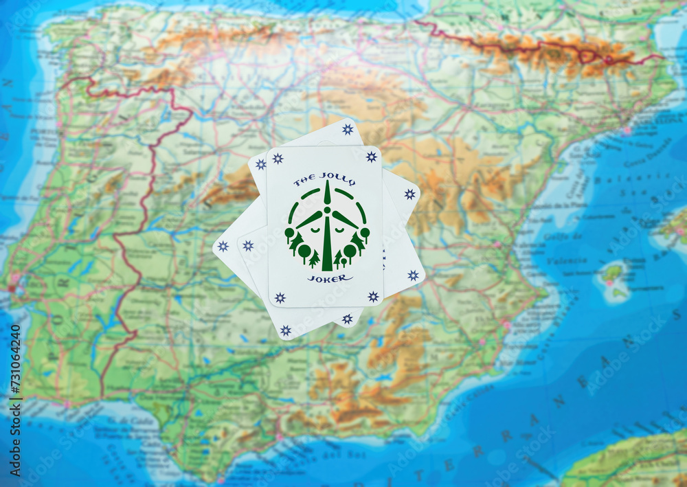 card, joker, map, spain, cartography, blur, ecology, energy, ren card, joker, map, spain, cartography, blur, ecology, energy, ren