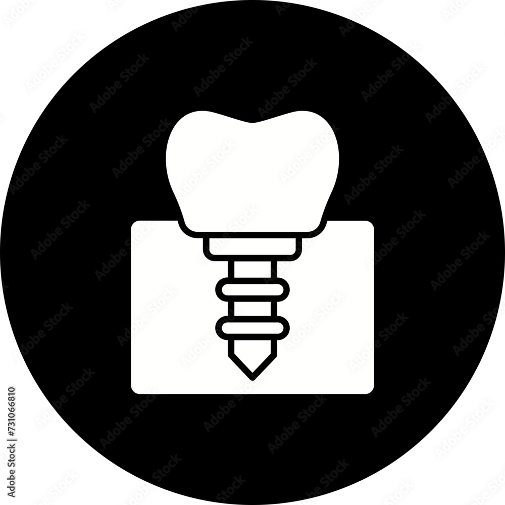 Dental Implant Icon Dental Implant Icon