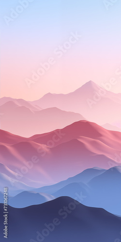 mountains and sky background for cellphones, mobile phone, banner for instagram stories.