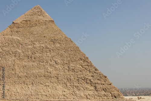 Giza pyramid complex  Egypt. One of Seven Wonders of the World.