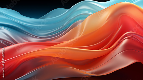 Background Colorful red tone gradient rainbow overlay abstract background bright creative, waves of fabric, template luxurious cloth festivals,Glossy smooth texture, flowing, curve lines wallpaper