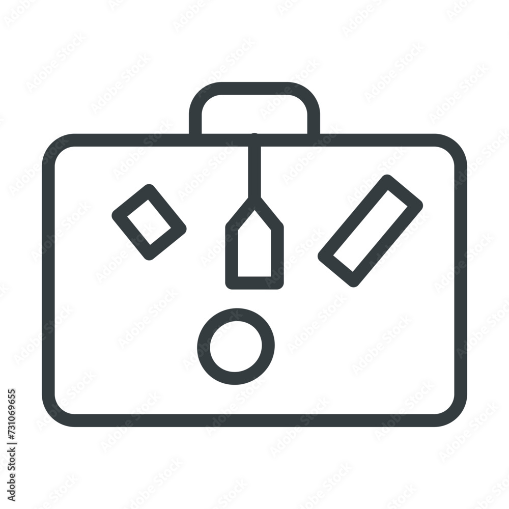 Luggage icon vector design template Luggage icon vector design template