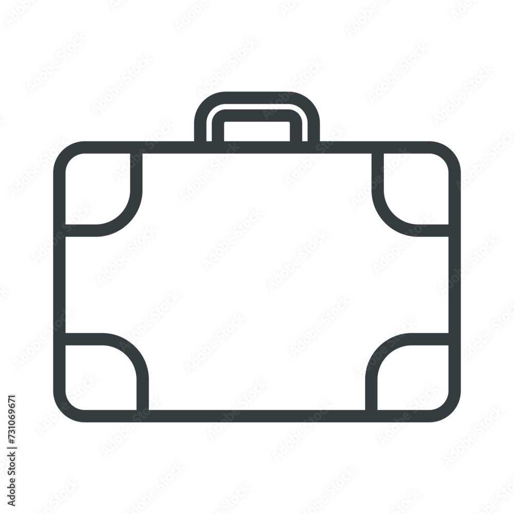 Luggage icon vector design template Luggage icon vector design template