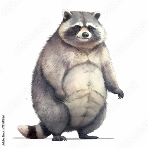 Anthropomorphic Raccoon Standing