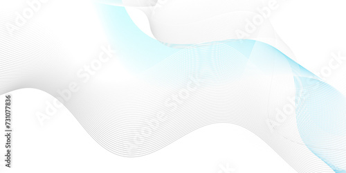 Abstract blue blend wave lines and technology background. Modern white flowing wave lines and glowing moving lines. Futuristic technology and sound wave lines background.