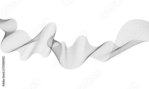 Abstract grey smooth element swoosh speed wave modern stream background. Abstract wave line for brochure, flyer, banner, template, wallpaper background with wave design. Abstract business wave lines.