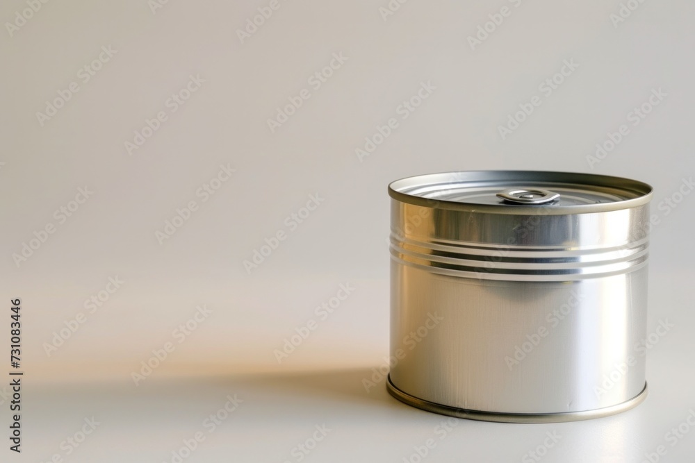 Aluminum or metal food or canned food isolated on white background. Aluminum or metal food or canned food isolated on white background.