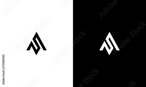 AP initials triangle monogram logo design vector