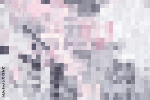Khaki pixel pattern artwork  intuitive abstraction  light magenta and dark gray  grid