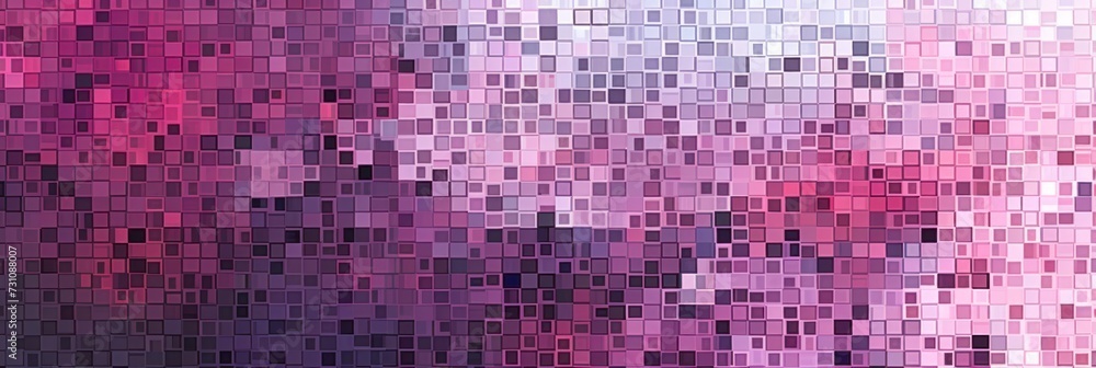 A and Magenta pixel pattern artwork light magenta and dark gray, grid