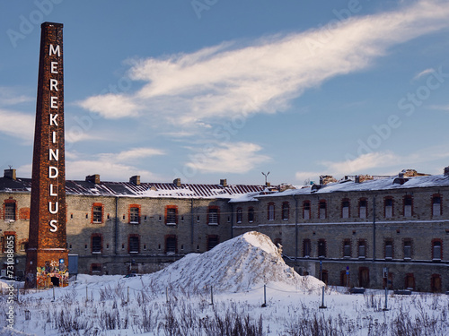 View of the Patarei Merekindlus in Tallinn. An old soviet maritime fortress after used as a prison.
