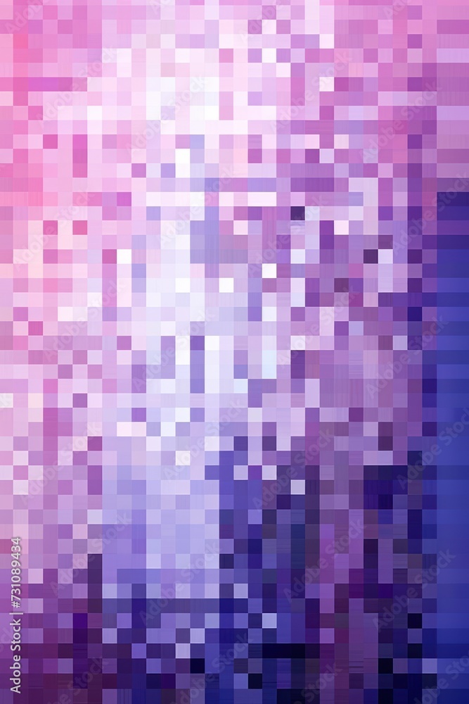 Purple pixel pattern artwork, light magenta and dark gray, grid