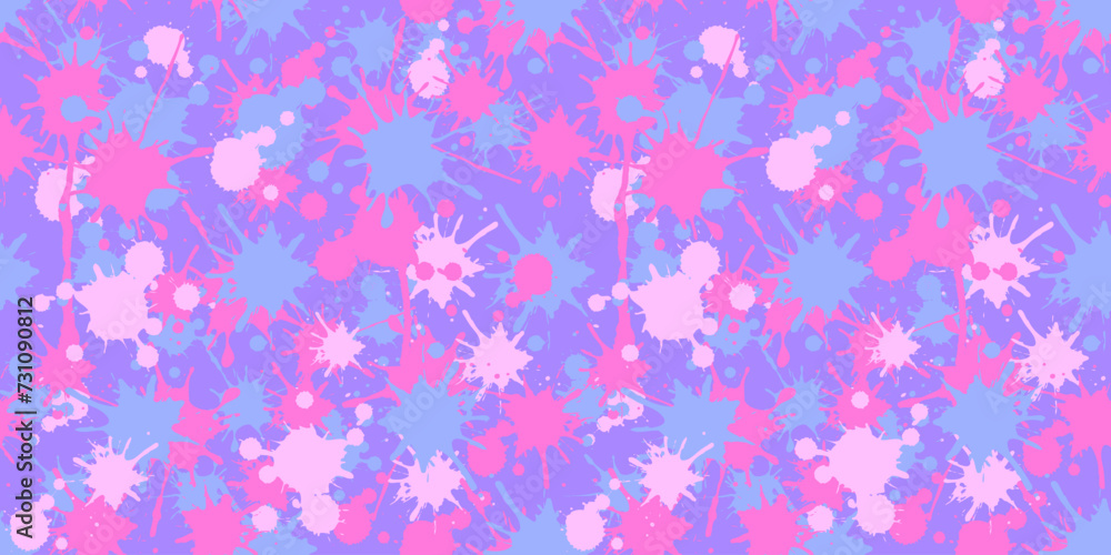 Pink camouflage military pattern. Vector camouflage pattern for trendy clothing design. 