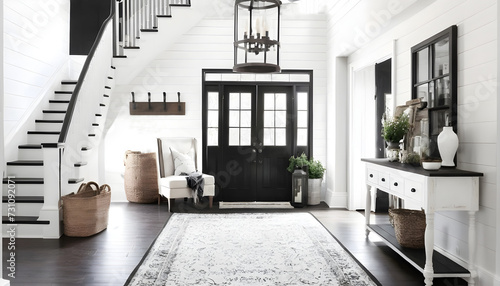 farmhouse style decor foyer