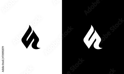 initial S triangle monogram logo design vector