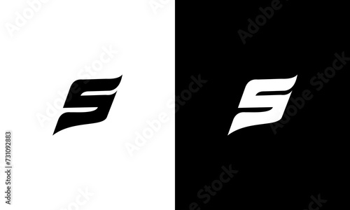 initial S triangle monogram logo design vector