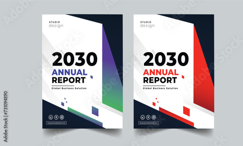 annual report business brochure design template