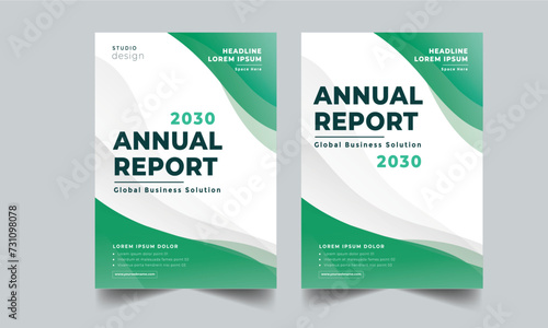 Modern annual report cover, Business annual report template design layout