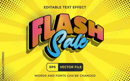 Editable Flash sale Text Effect Perfect for Captivating Design, promotion poster