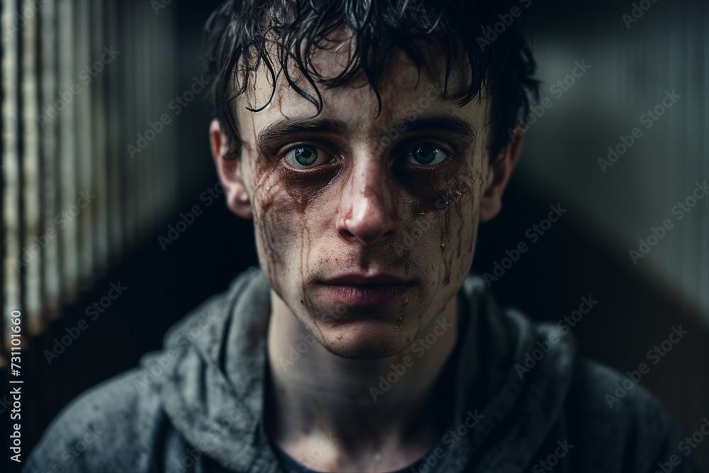 Mental health disorder conceptual Generative AI technology portrait picture people have psychic problems Mental health disorder conceptual Generative AI technology portrait picture people have psychic problems