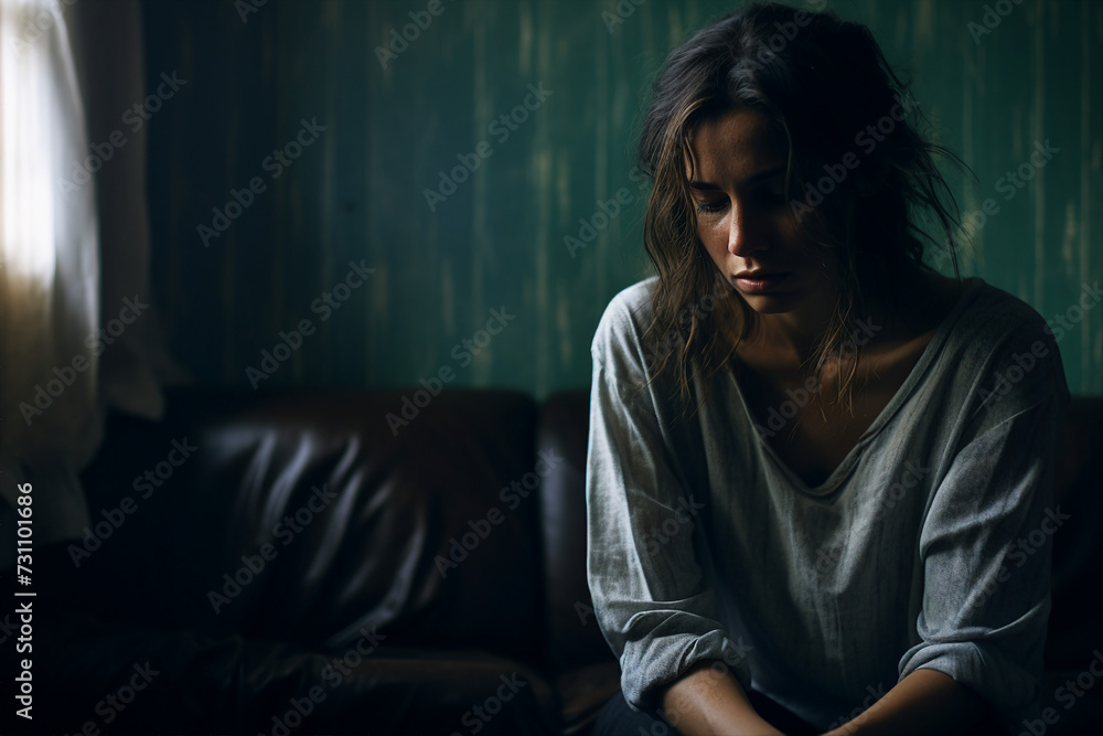 Mental health disorder conceptual Generative AI technology portrait picture people have psychic problems Mental health disorder conceptual Generative AI technology portrait picture people have psychic problems