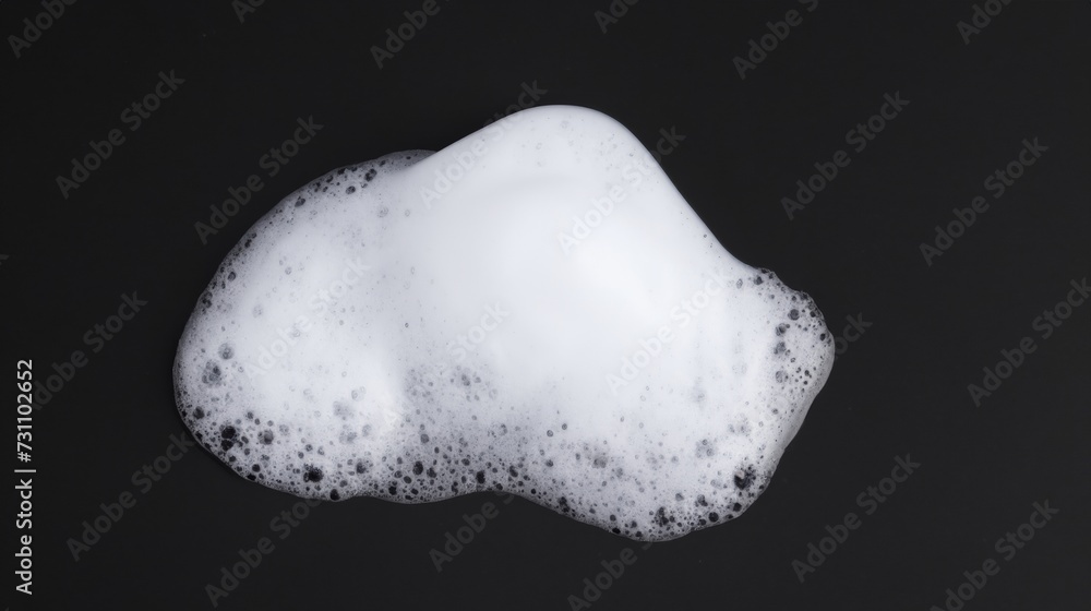 detergent foam on black background detergent foam on black background