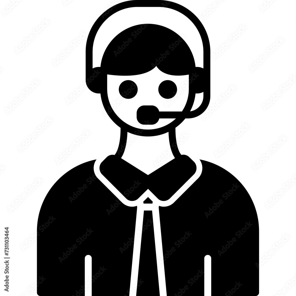 Customer Service Agent Icon Customer Service Agent Icon