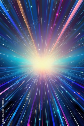 colorful light explosion flash background design pattern