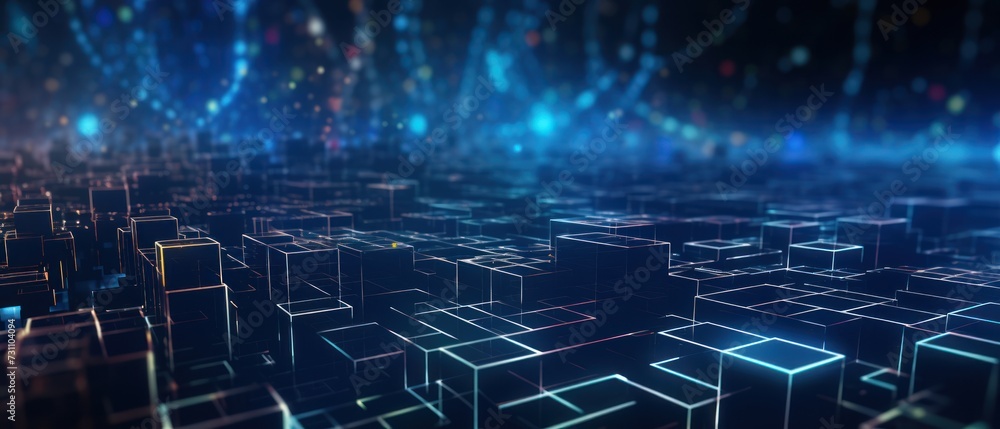Abstract internet digital network background