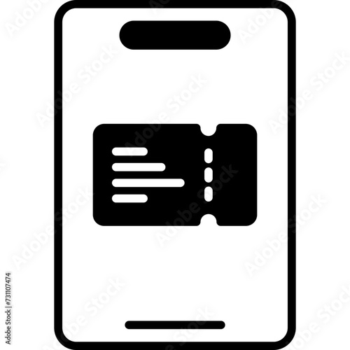 Electronic Ticket Icon