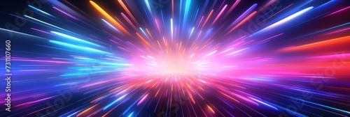 colorful light background explosion space burst style © Celina
