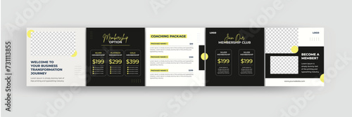 Business coach Instagram carousel, social media carousel design template for marketing, professional, mentor, eps vector illustration