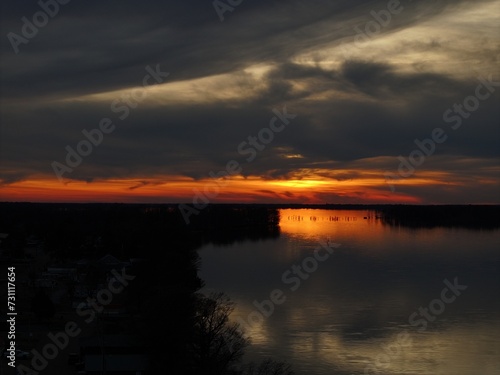 Sunset at Reelfoot Lake in Tennessee