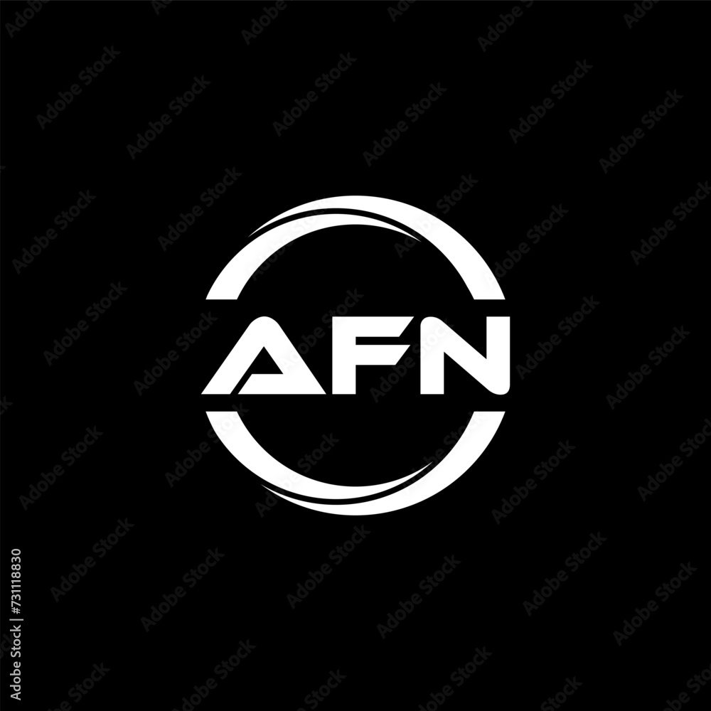 AFN letter logo design with black background in illustrator, cube logo, vector logo, modern alphabet font overlap style. calligraphy designs for logo, Poster, Invitation, etc. AFN letter logo design with black background in illustrator, cube logo, vector logo, modern alphabet font overlap style. calligraphy designs for logo, Poster, Invitation, etc.