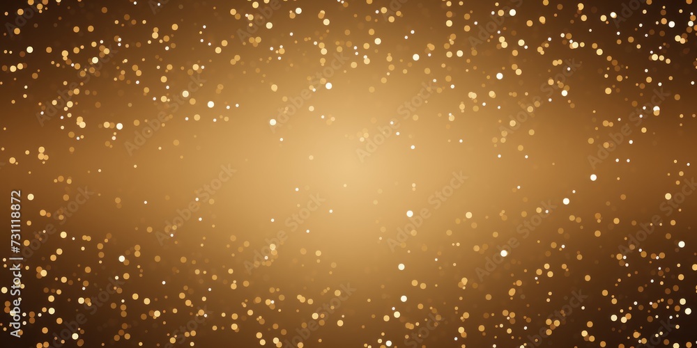 tan golden blank frame background with confetti glitter and sparkles
