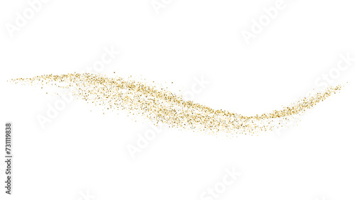 Gold Vector Texture Pattern on White Background. Light Golden Confetti. Yellow Illustration Backdrop. Design Element.	
