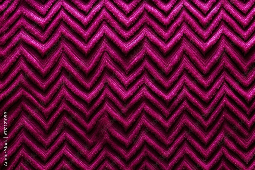 Magenta zig-zag wave pattern carpet texture background