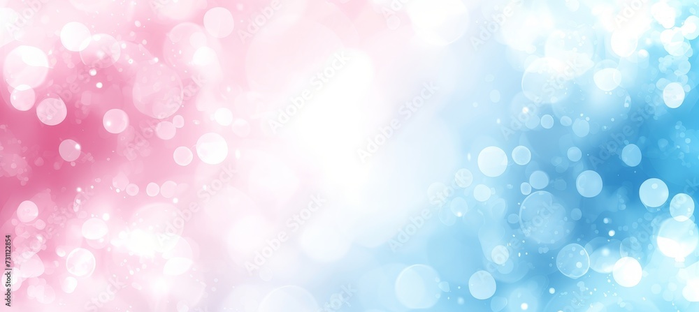 Ethereal light blue and pale pink bokeh abstract banner background with beautiful blur effect Ethereal light blue and pale pink bokeh abstract banner background with beautiful blur effect
