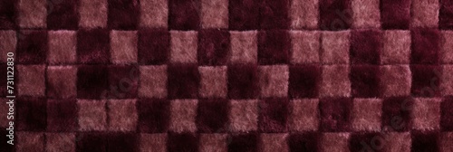 Maroon paterned carpet texture from above 